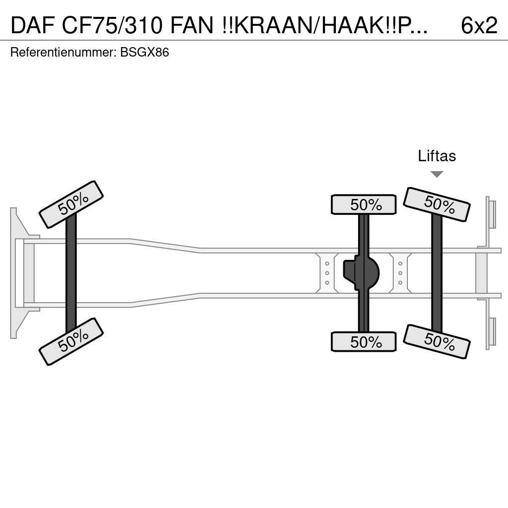 DAF CF75/310 FAN !!KRAAN/HAAK!!PERSCONTAINER!!HIGH PRE Abrollkipper