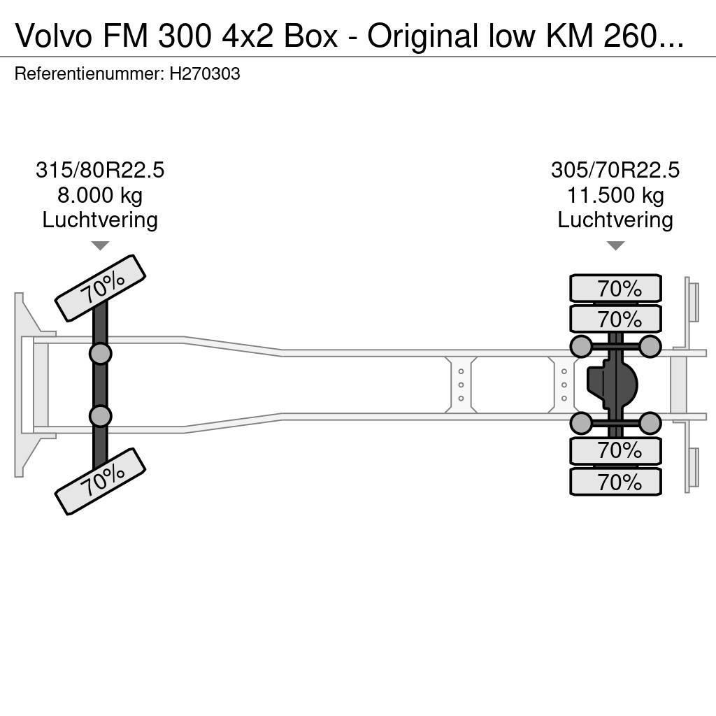 Volvo FM 300 4x2 Box - Original low KM 260Tkm - Loadlift Box body trucks