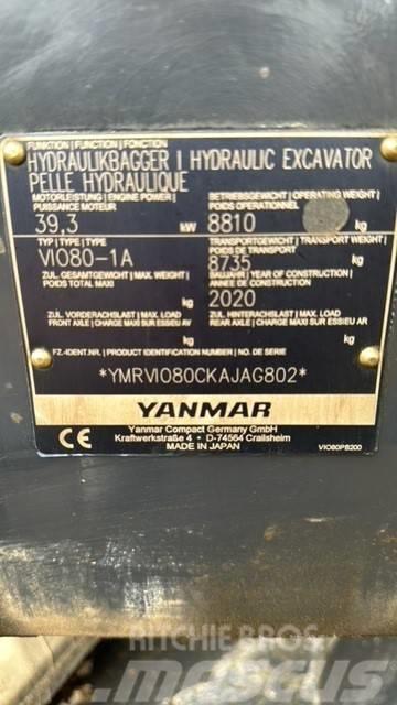 Yanmar Vio 80-1A Tilt Rotator Midi excavators  7t - 12t