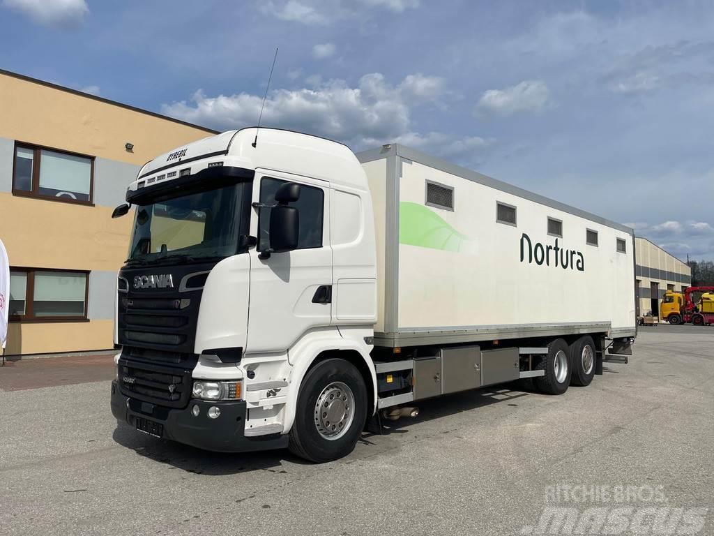 Scania R580 6X2 EURO6 + RETARDER Animal transport trucks