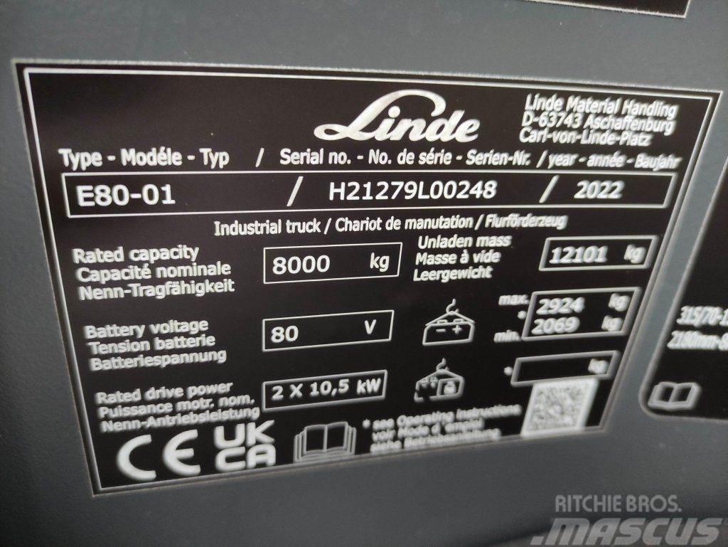 Linde E80-600 Elektrostapler