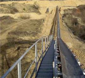  470 m conveyor belt system Landbandanlage