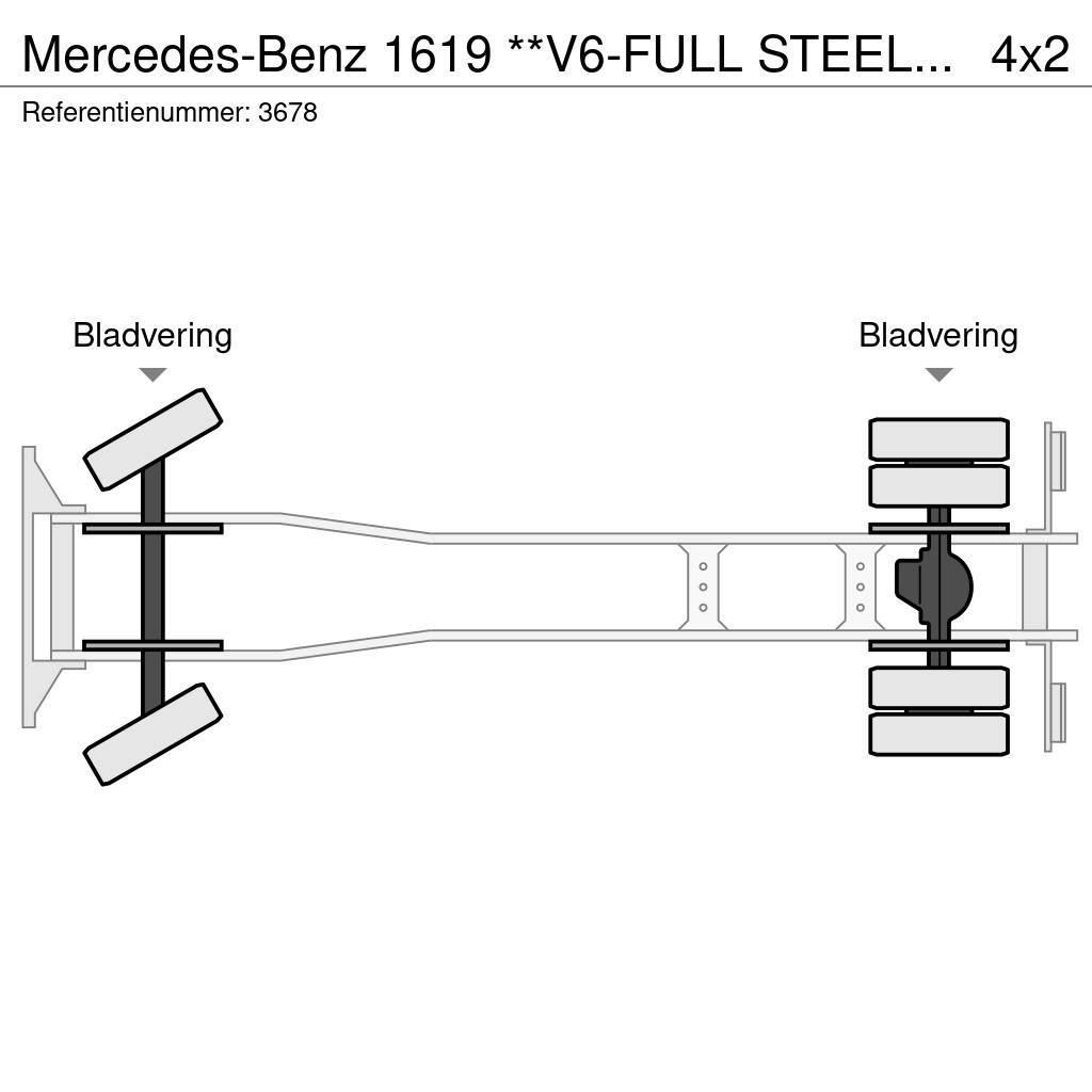 Mercedes-Benz 1619 **V6-FULL STEEL SUSPENSION** Box body trucks