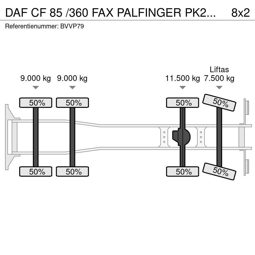 DAF CF 85 /360 FAX PALFINGER PK27002!!HOOGWERKER/SKYWO All terrain cranes