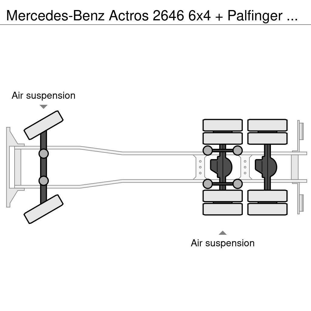 Mercedes-Benz Actros 2646 6x4 + Palfinger PK29002 D (winch) All terrain cranes