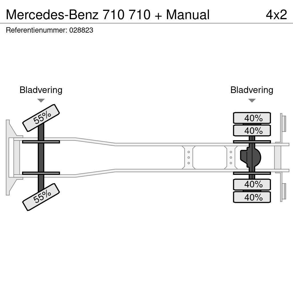 Mercedes-Benz 710 710 + Manual Box body trucks