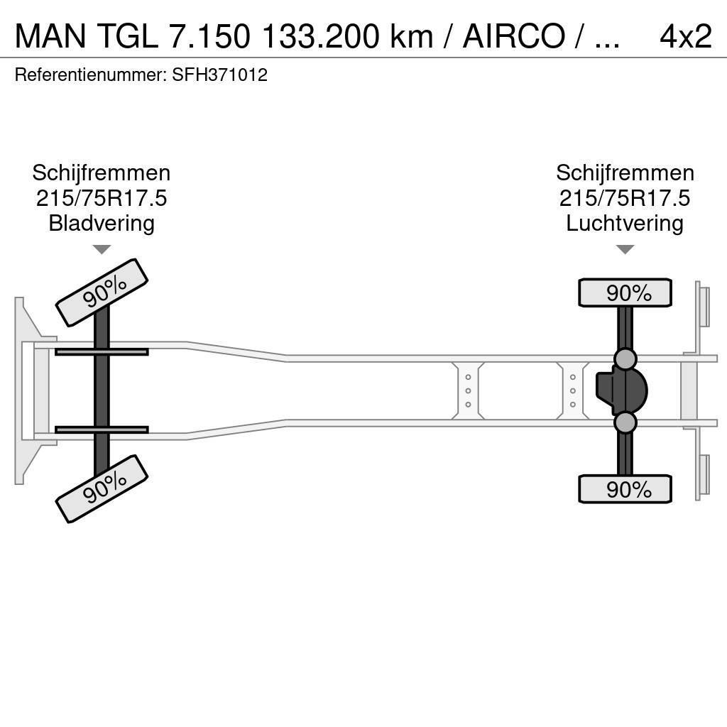 MAN TGL 7.150 133.200 km / AIRCO / MANUEL / CARGOLIFT Box body trucks