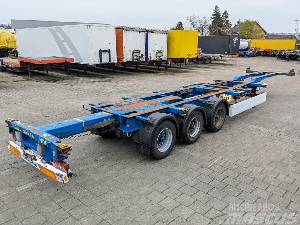 Krone SD 27 3-Assen BPW - Achterschuiver - Trommelremmen Containerframe semi-trailers