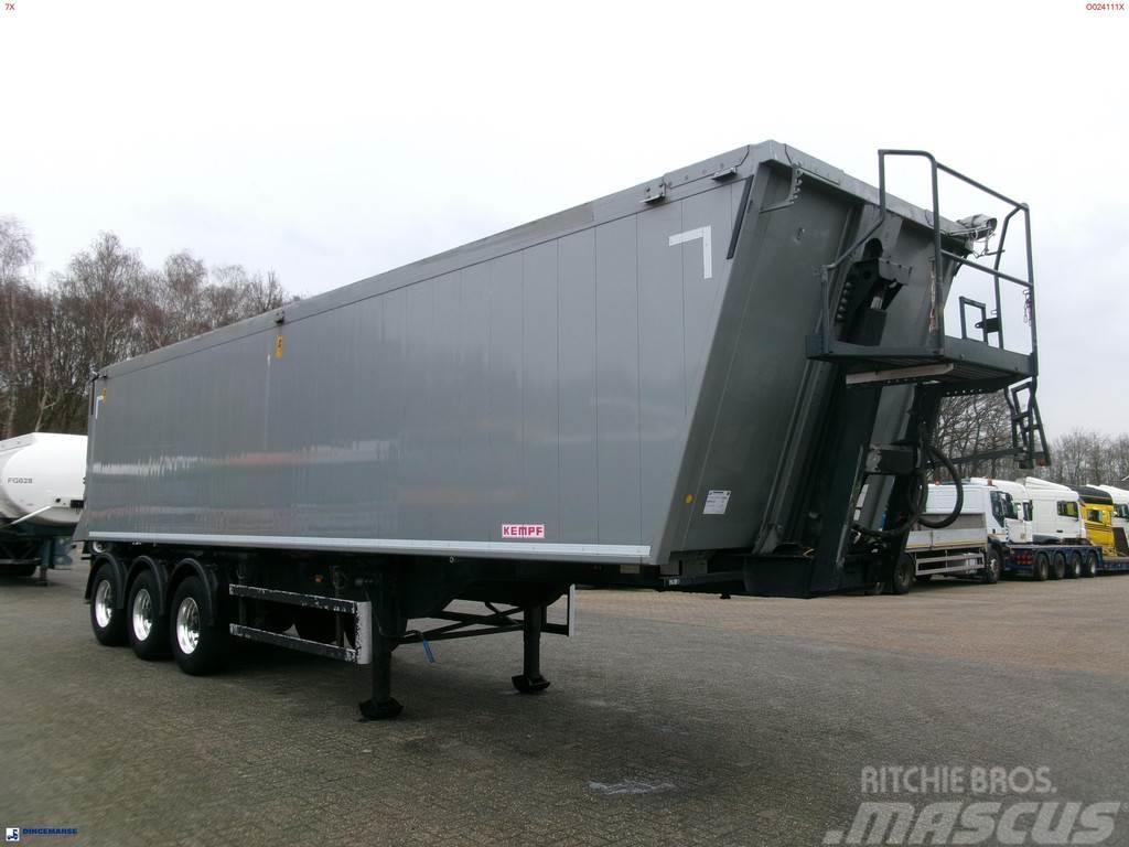 Kempf Tipper trailer alu 55.5 m3 + tarpaulin Tipper semi-trailers
