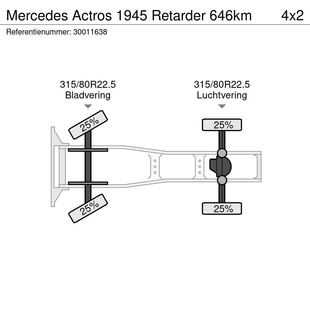 Mercedes-Benz Actros 1945 Retarder 646km Tractor Units