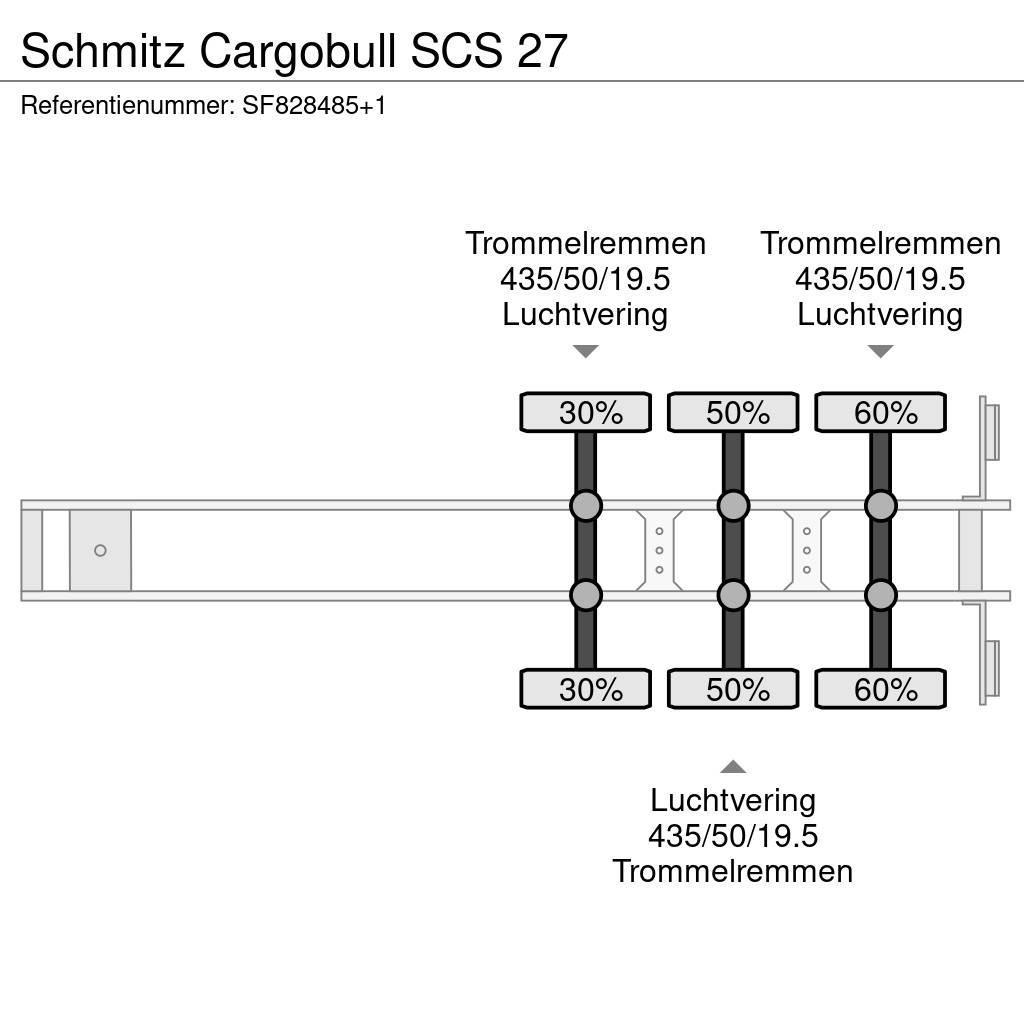 Schmitz Cargobull SCS 27 Flatbed/Dropside semi-trailers