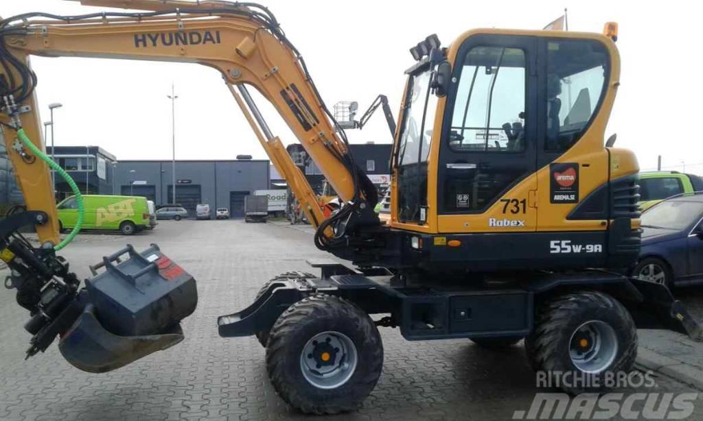 Hyundai R55W-9A *uthyres / only for rent* Wheeled excavators