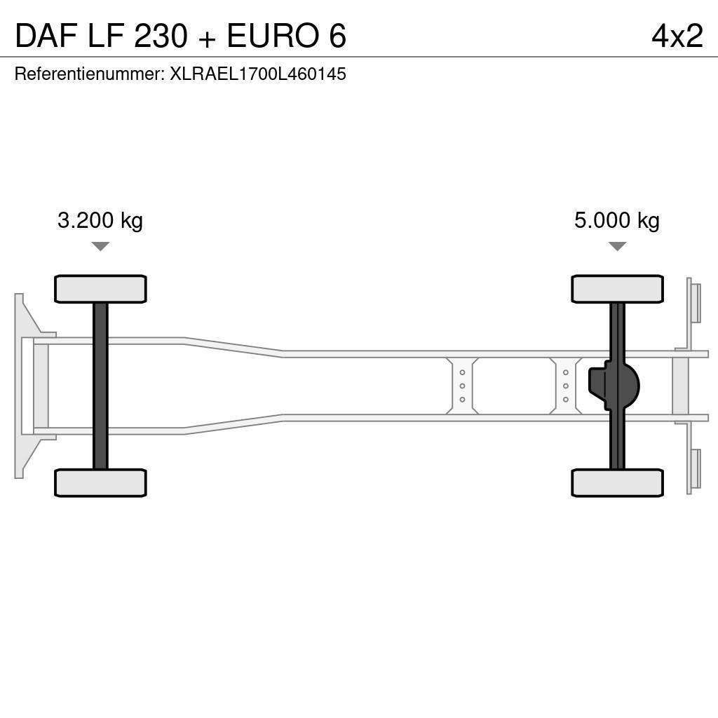 DAF LF 230 + EURO 6 Box body trucks