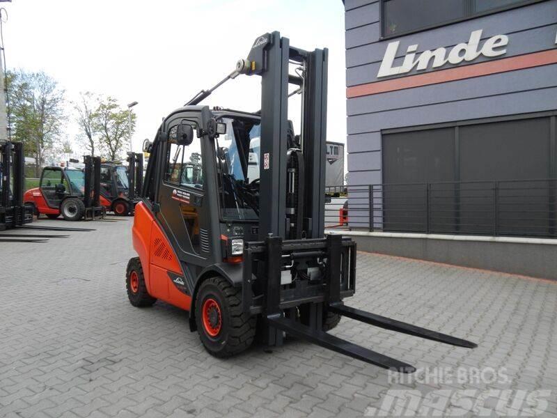 Linde H30T-02 Triplex , side shift LPG trucks