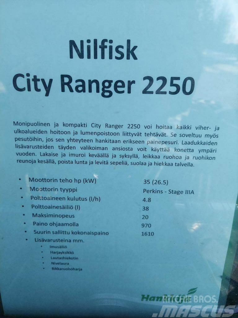  MUUT YMPÄRISTÖKONEET NILFISK CITY RANGER 2250 Other groundcare machines