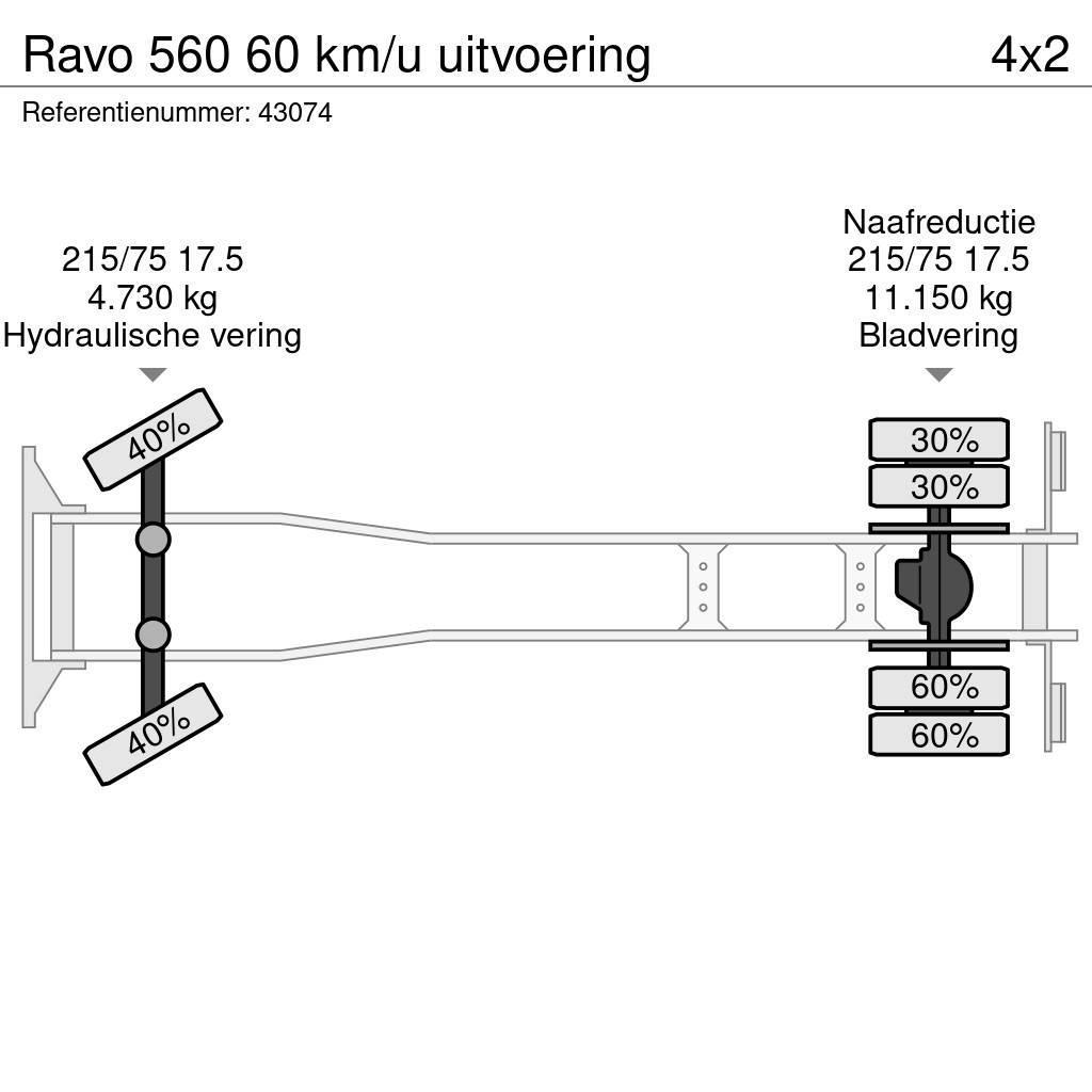 Ravo 560 60 km/u uitvoering Sweeper trucks