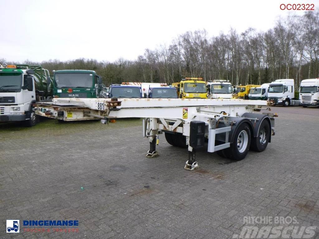 Robuste Kaiser 2-axle container chassis 20 ft + tipping Tipper semi-trailers