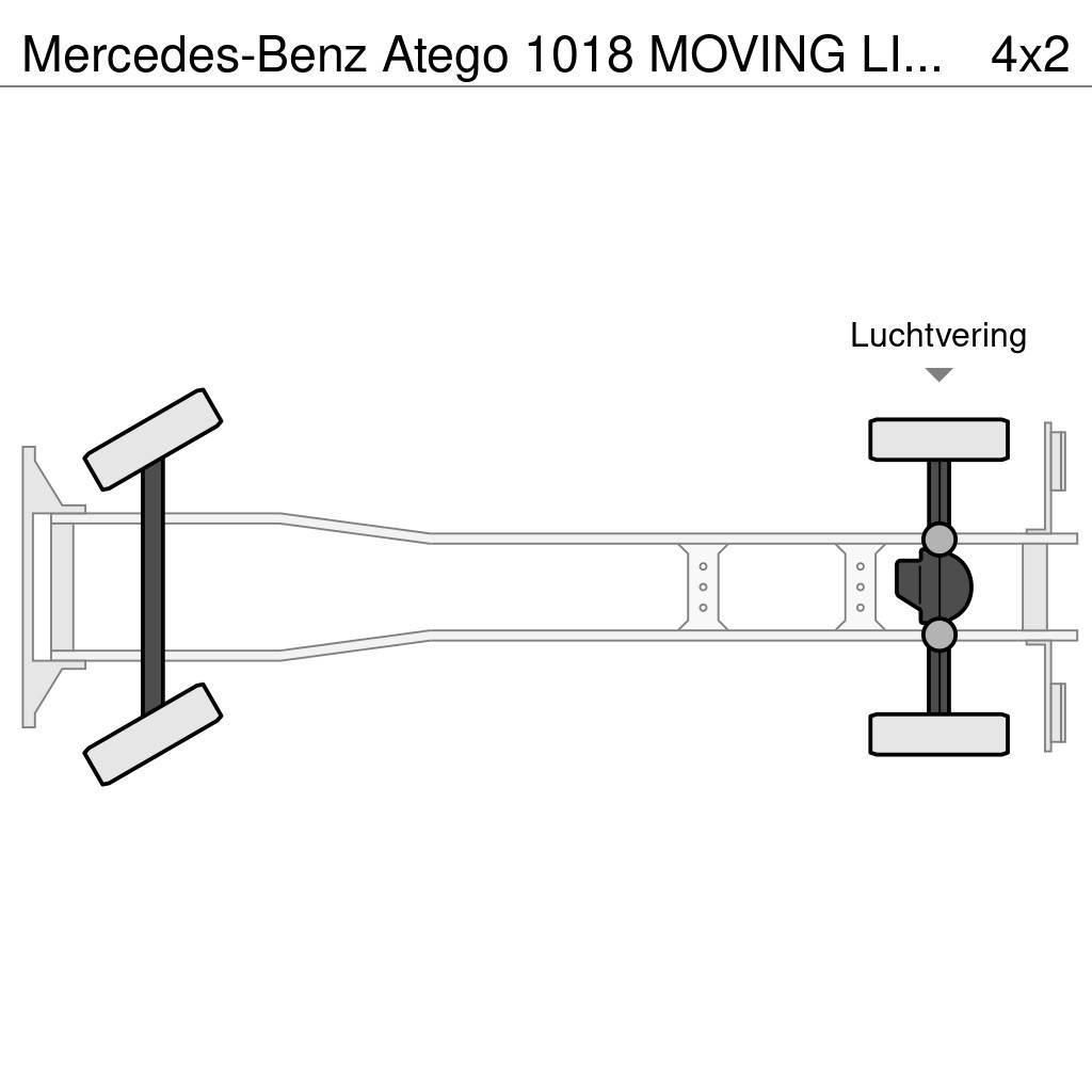 Mercedes-Benz Atego 1018 MOVING LIFT - GOOD WORKING CONDITION Box body trucks