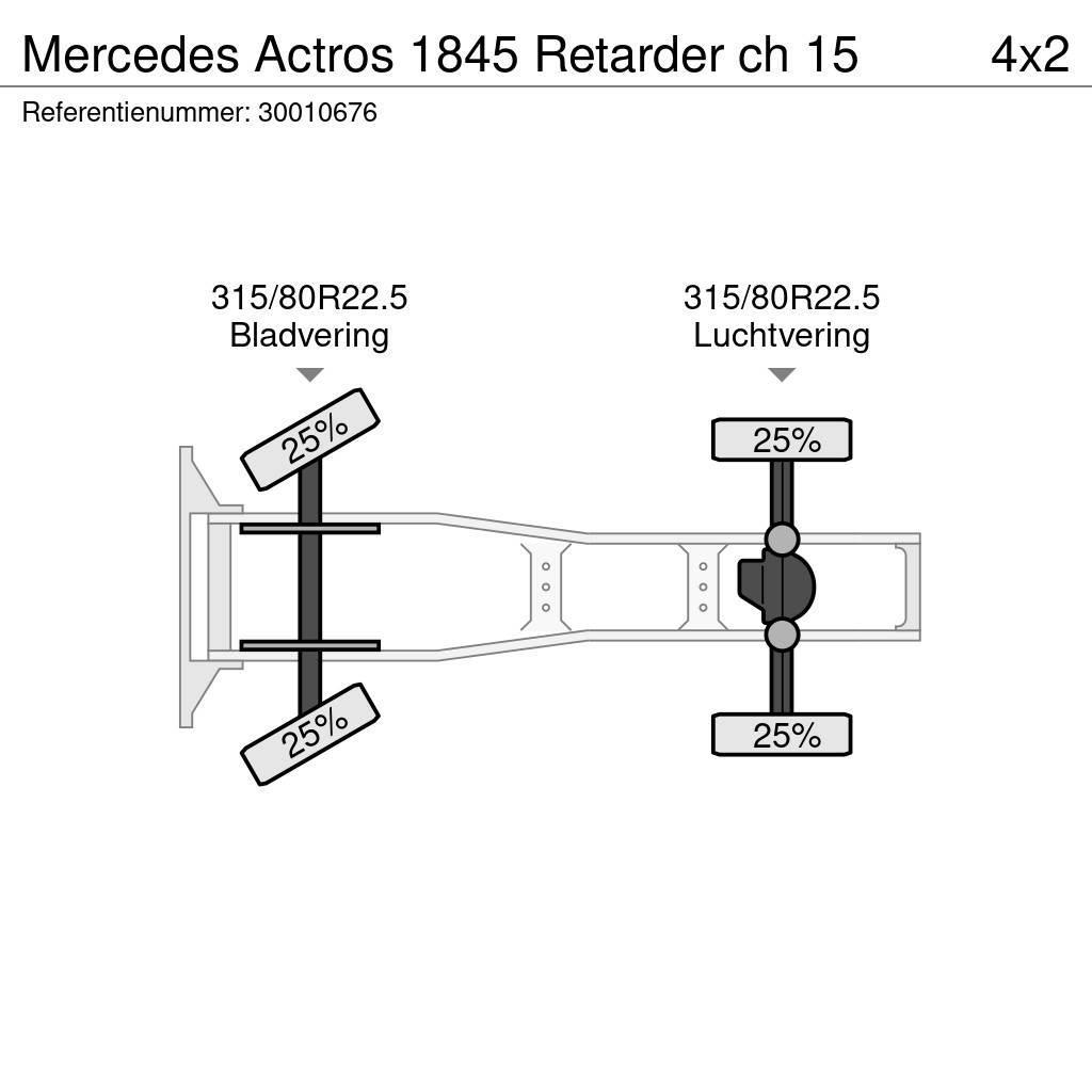Mercedes-Benz Actros 1845 Retarder ch 15 Tractor Units