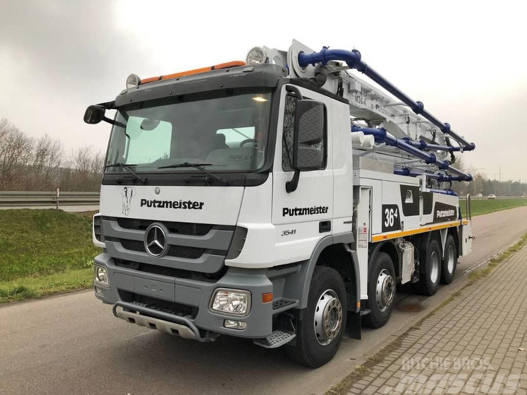 Mercedes-Benz Actros 3541 8x4 Putzmeister BSF 36-4.16 H Concrete pump trucks