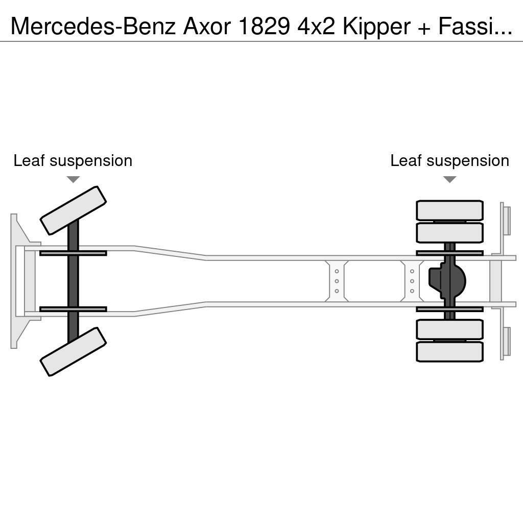 Mercedes-Benz Axor 1829 4x2 Kipper + Fassi F110 Accident (Only 1 Tipper trucks