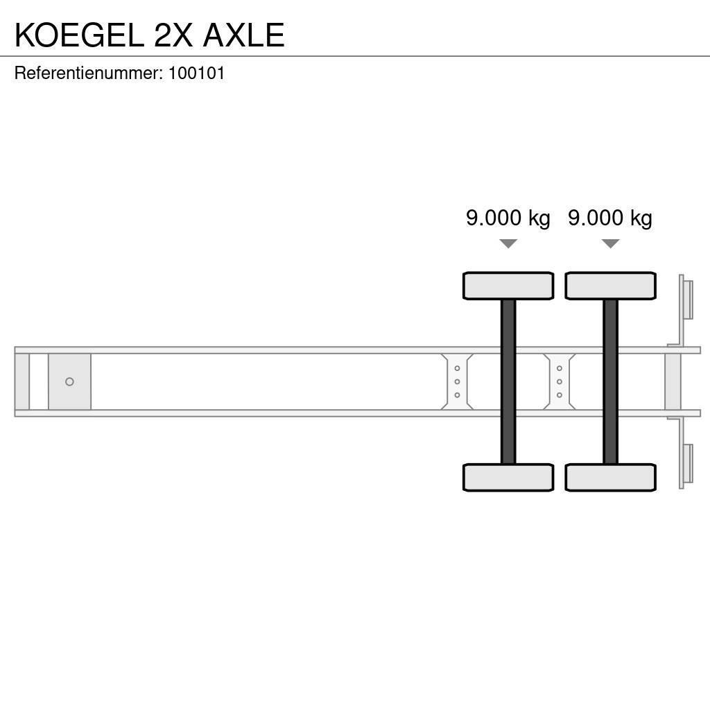 Kögel 2X AXLE Box body semi-trailers