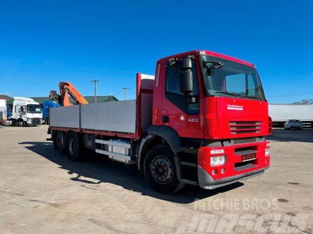 Iveco STRALIS 260S42 6x2 manual EURO4, with crane,610 Flatbed / Dropside trucks