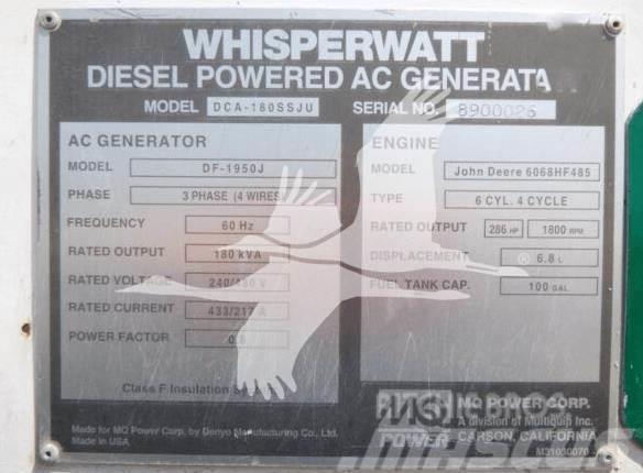 MultiQuip WHISPERWATT DCA180SSJU Gas Generators