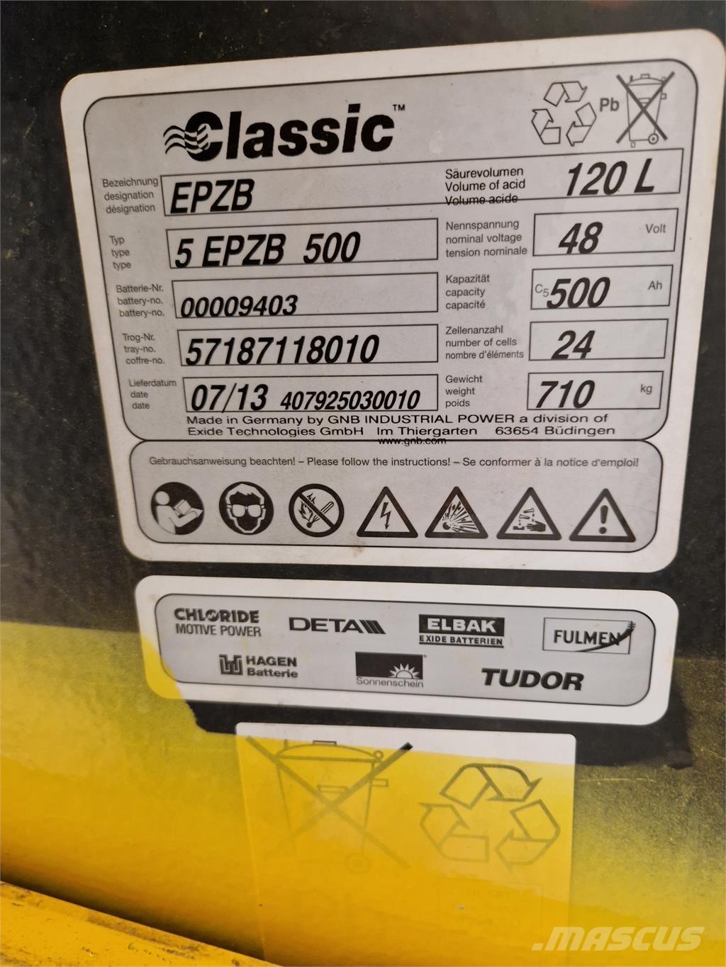 Atlet AS1N1L15T Elektrostapler