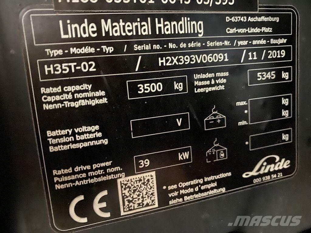 Linde H35T-02 Gasstapler
