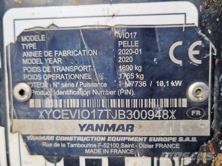 Yanmar Vio 17 Minibagger < 7t