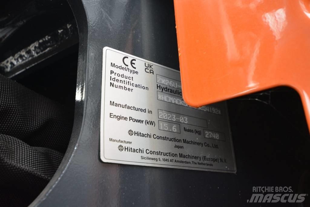 Hitachi ZX 26 U-6 Minibagger < 7t