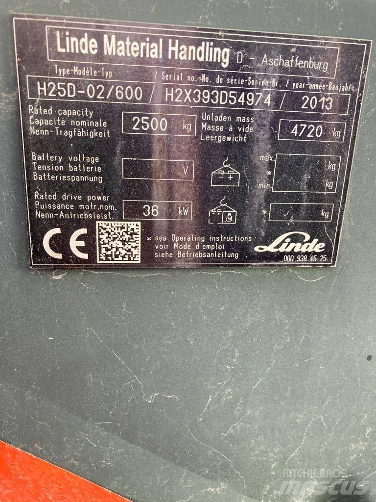 Linde H25D/600/393 Dieselstapler