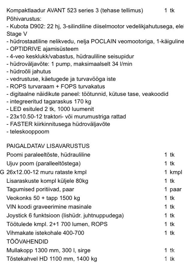 Avant 523 Kompaktlader