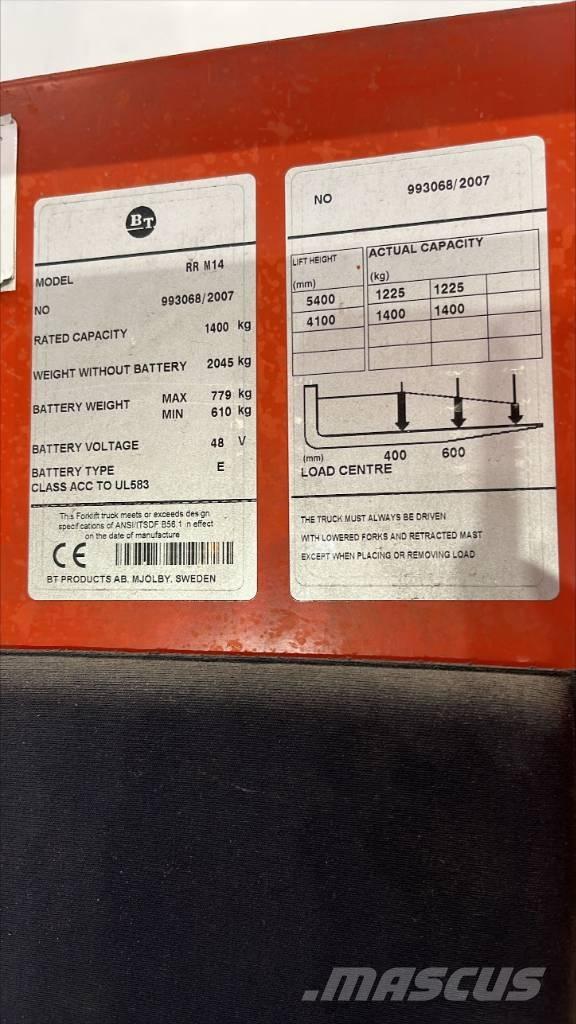 BT RR M 14 Schubmaststapler