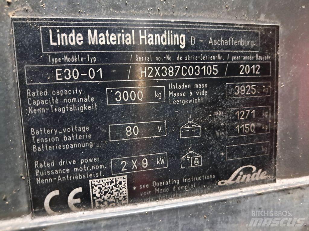 Linde E30-01 Elektrostapler