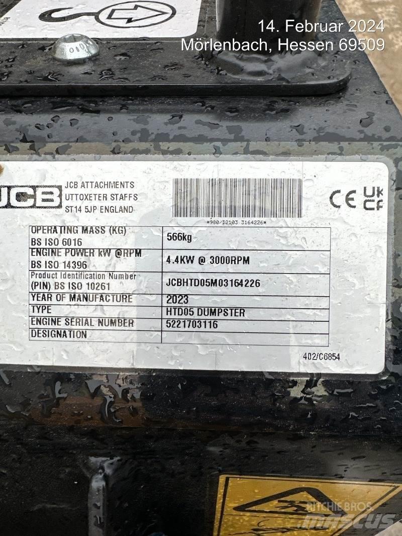 JCB HTD5 mit Tritt Minidumper