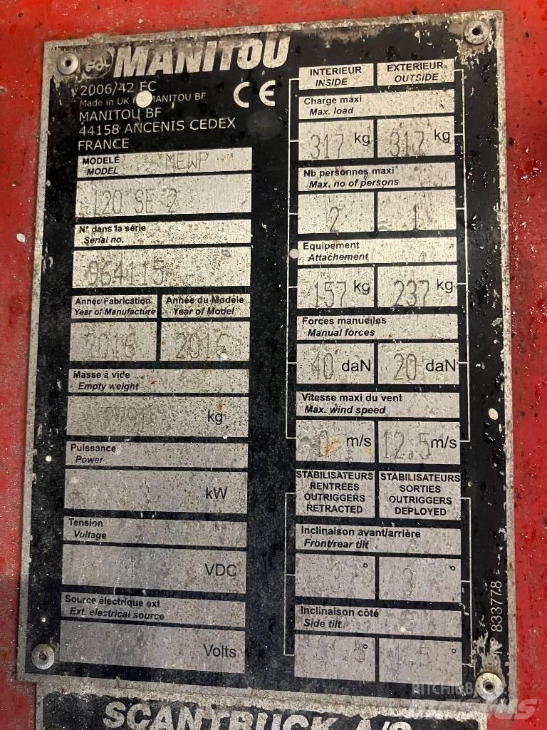 Manitou 120SE Scheren-Arbeitsbühnen
