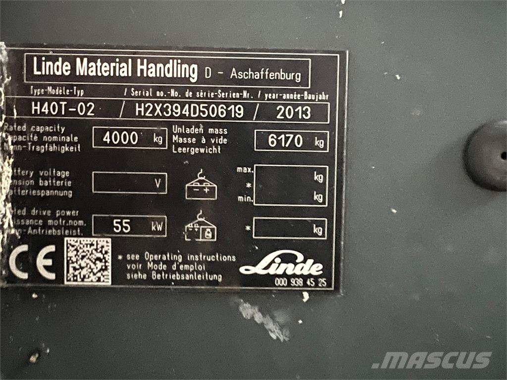Linde H40T-02 Gasstapler