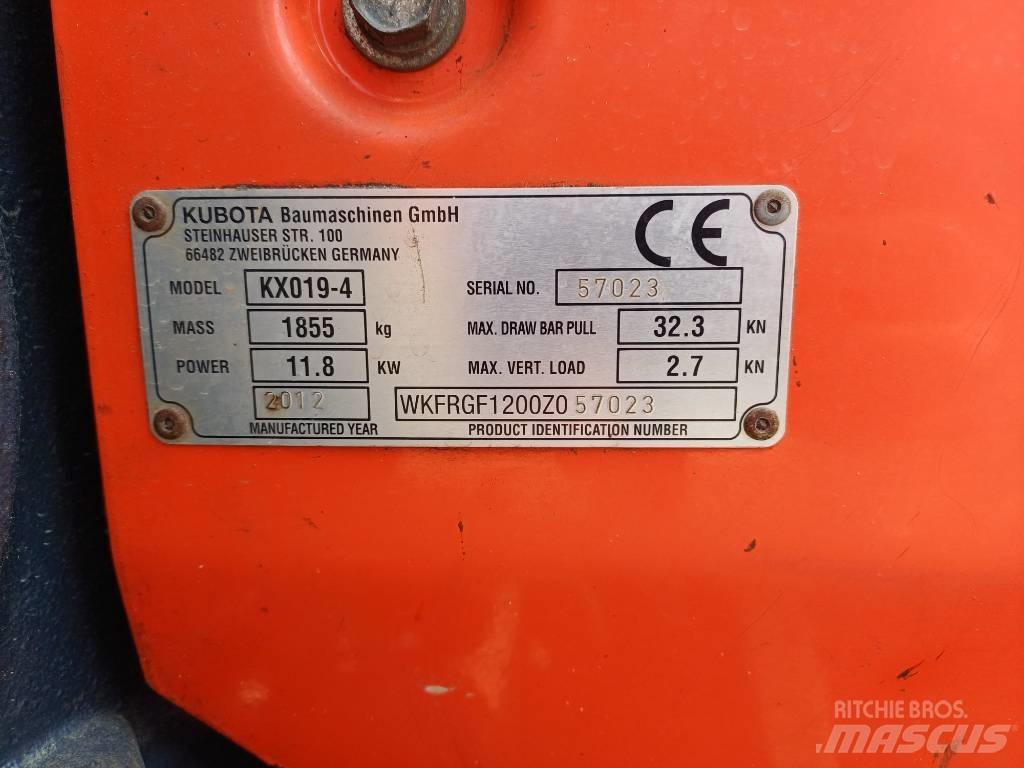 Kubota KX 019-4 Minibagger < 7t