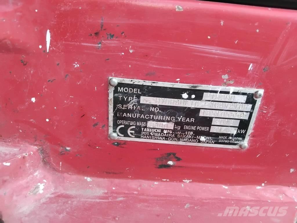 Takeuchi TB290 Minibagger < 7t