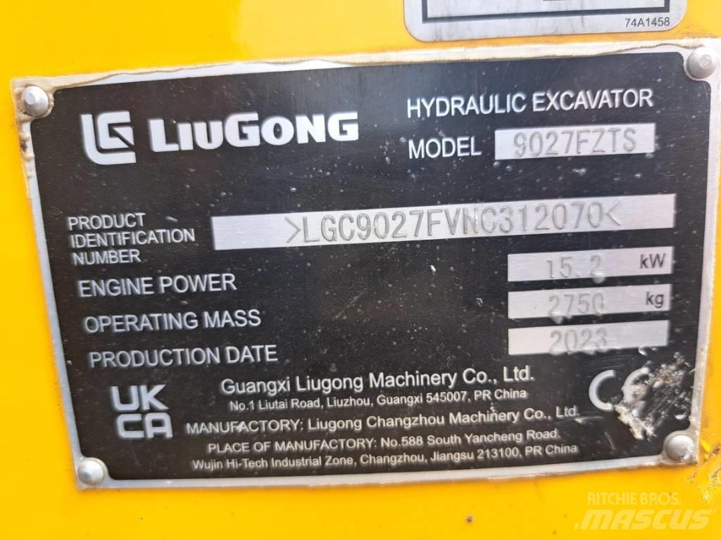 LiuGong 9027 FZTS Minibagger < 7t