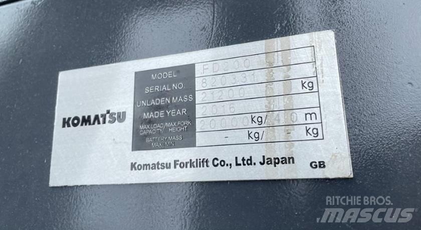 Komatsu 20 ton Dieselstapler