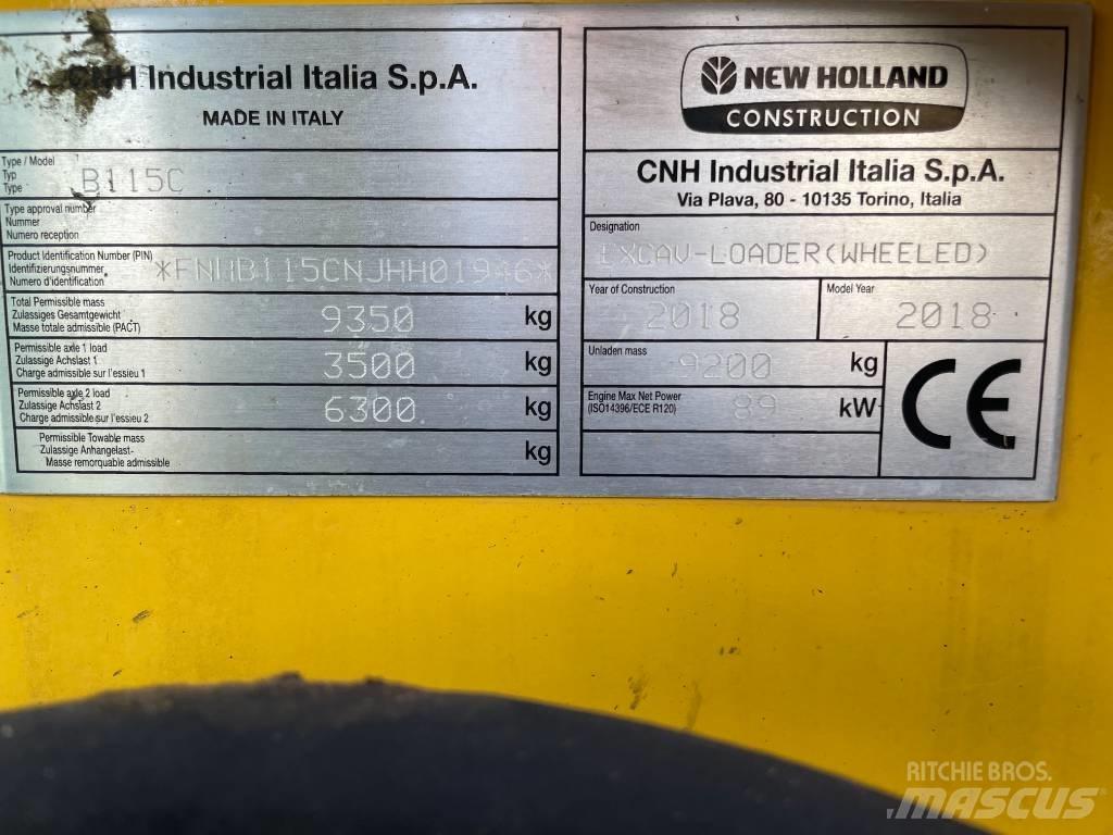 New Holland B115C Baggerlader