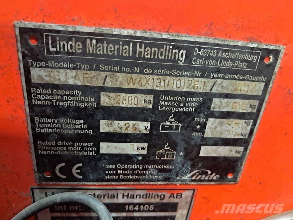 Linde T30 Niedergabelstapler