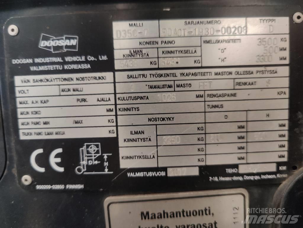 Doosan D 35 C-7 Dieselstapler
