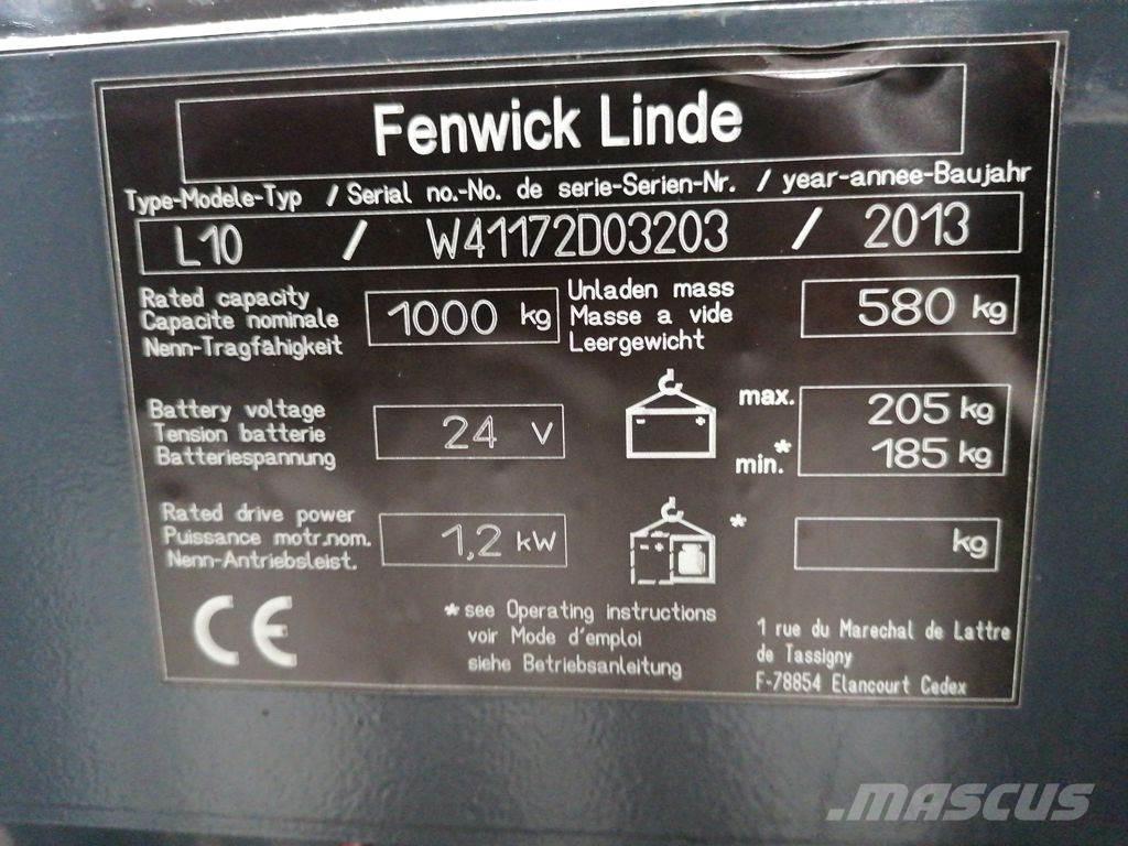 Linde L10 Deichselstapler