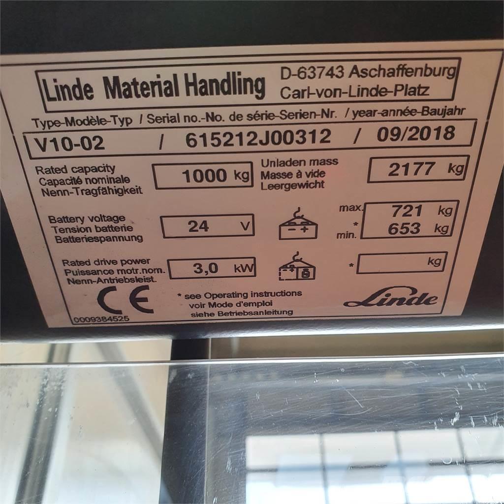 Linde V10 Hochhub-Kommissionierer