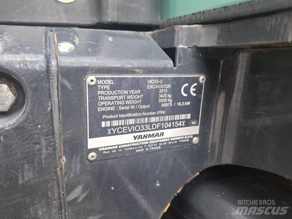Yanmar Vio 33 U Minibagger < 7t