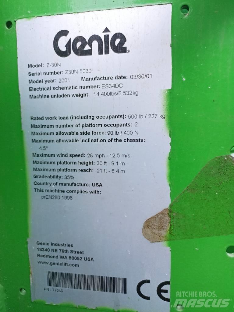 Genie Z 30/20 N Gelenkteleskoparbeitsbühnen